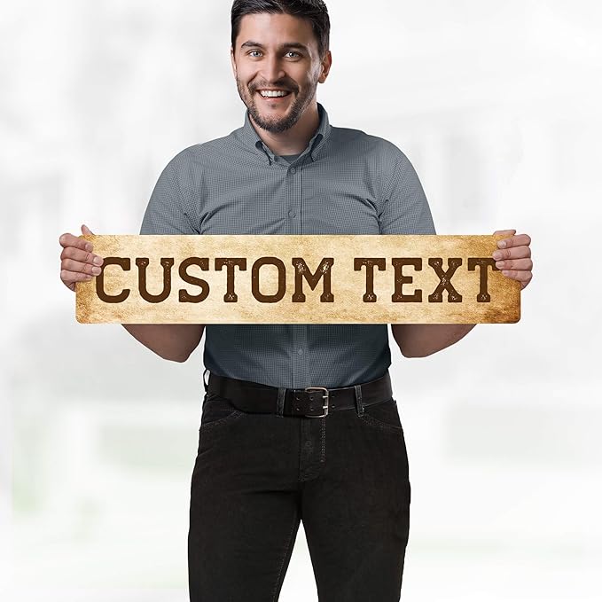 Custom Sign, Custom Street Sign, 11 Font Colors, 13 Font Styles, 4 Hole Options - Image 2