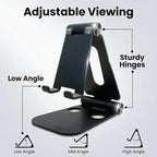 LOXP Tablet Holder Stand, Adjustable Aluminum Alloy Phone Stand, Compatible - Image 4