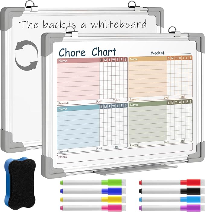 Lincia 12 x 16 Magnetic Dry Erase Chore Chart Board by Lincia