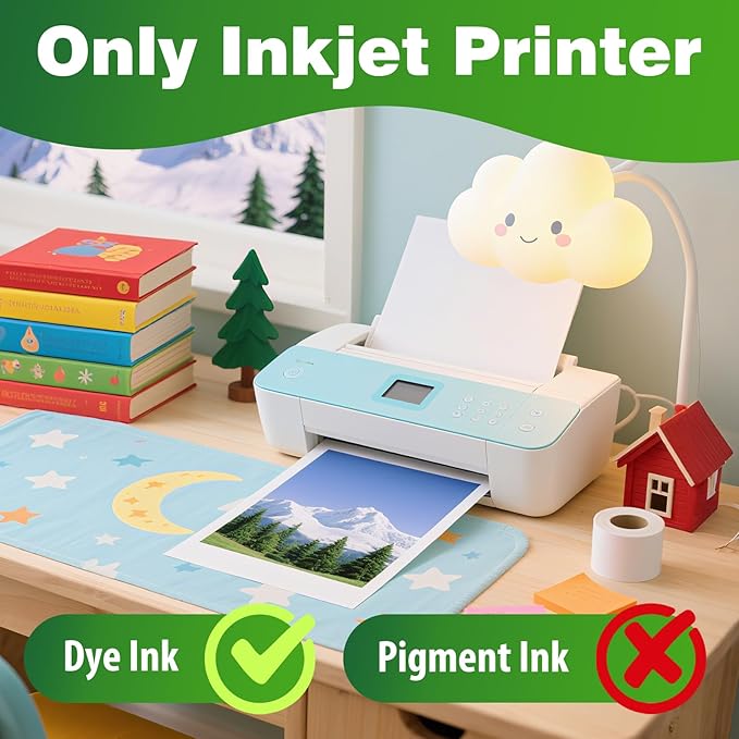 Uinkit 40 Sheets Bright White Single Sided Glossy Photo Paper 8.5x11 Letter - Image 2