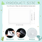 Jeyiour 100 Pcs Label Holders Adhesive Nameplate Pockets Storage Bin Labels - Image 2