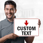 Custom Arrow, Custom Directional Sign, Down Arrow, 10x14 Inches, 55 mil thick - Image 2