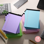 Legal Pads 5x8 Colored Note Pads, 12 Pack College Ruled Notepads 5x8 Lined Paper - Image 7