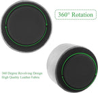 Hennaja Round Leather Art Supply Organizer, Remote Control Holder, 360 Degree - Image 4