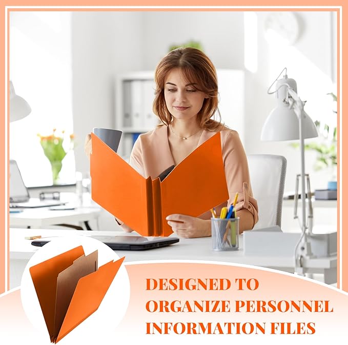 Skyygemm 12 Pcs Classification Folders Letter Size, 1 Divider Pressboard File - Image 5