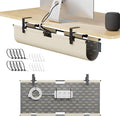 2-in-1 Under Desk Cable Management Tray & Privacy Panel, Dual-Sided Felt Cord by ERGOCOLLECT