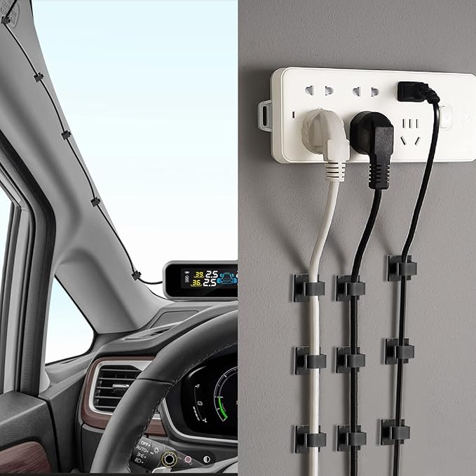 XHF 3/4” Adhesive Cable Wire Clips Black120pcs, Cable Staples Outdoor Cable - Image 7
