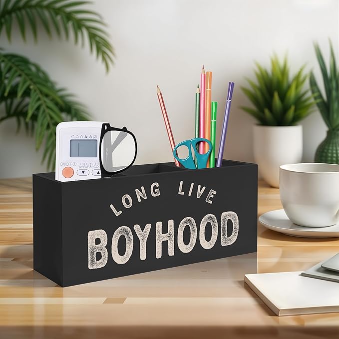 Exqcom Long Live Boyhood Pen Pencil Crayon Holder - Image 3