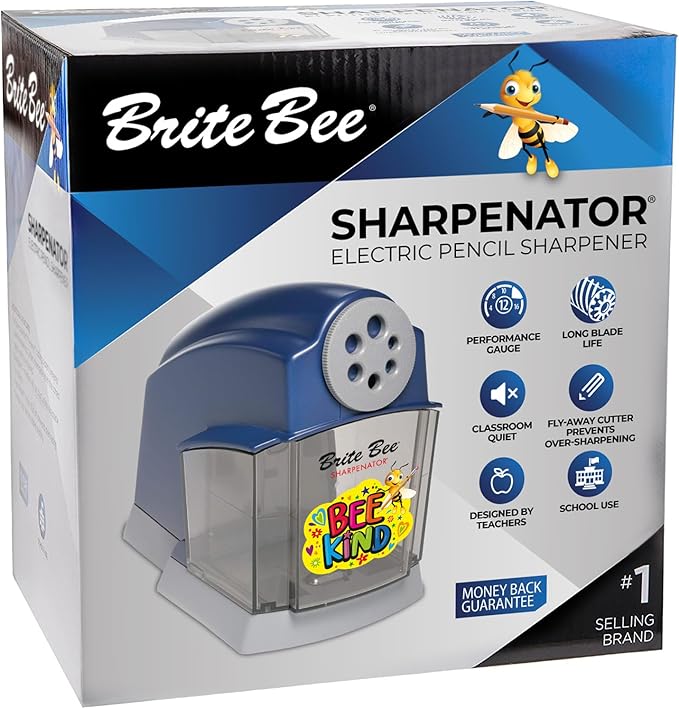 Brite Bee Sharpenator – Heavy Duty Classroom Electric Pencil Sharpener - Image 2