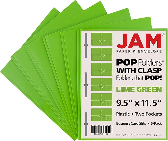 JAM PAPER Plastic Color POP Folders - Image 6