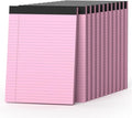 360 Sheets Pink Legal Pads 8.5" x 11" Pack of 12 Note Pads Wide Ruled Lined by Nichela