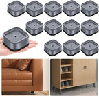 shouwuhho 12 Pack Furniture Risers Adjustable Bed Risers Heavy Duty Lifts by EnjoyLifeEnjoyHappiness