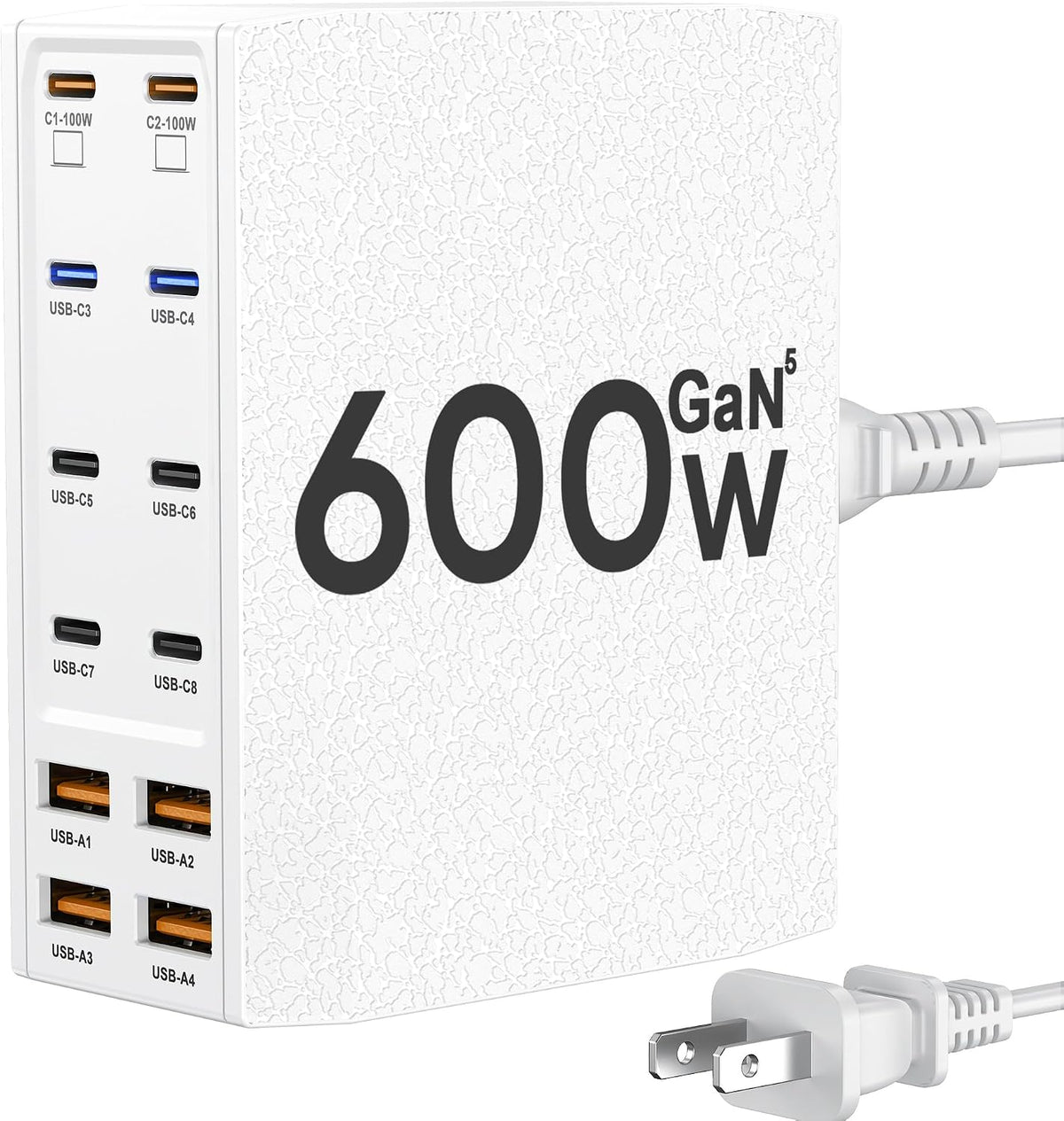 USB Charging Station, 12-Port USB C Charger Block