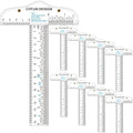 9 Pack 6 Inches Acrylic Clear T-Square Ruler, T Square Ruler, Transparent by CYFUNDESIGN
