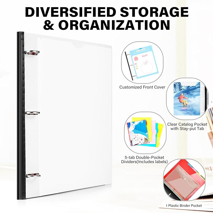 WOT I Telescoping Project Organizer 2-Pack, Refillable Binder - Image 5