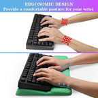 Computer Keyboard Stand with Wrist Rest, Ergonomic Tilted Keyboard Holder - Image 3