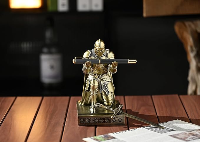 Amoysanli Medieval Armored Warrior Wearing Outerwear, Mobile Phone Stand Knight - Image 6
