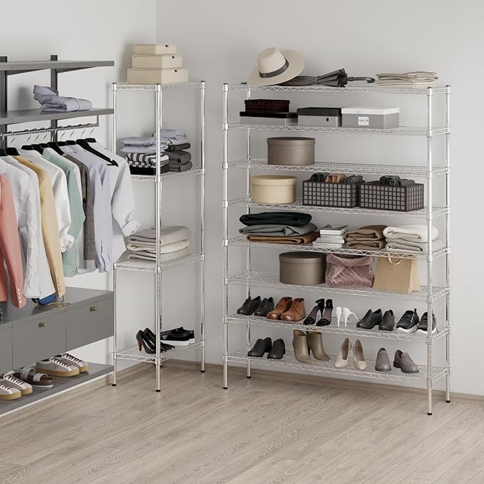 Regal Altair 14" Deep x 54" Wide x 74" Height Wire Shelving Kit | 8-Tier | NSF - Image 5