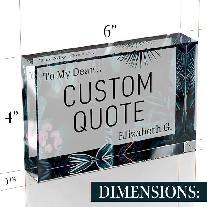 Custom Acrylic Sign Personalized, Custom Desk Name Plate, 18 Styles, - Image 8
