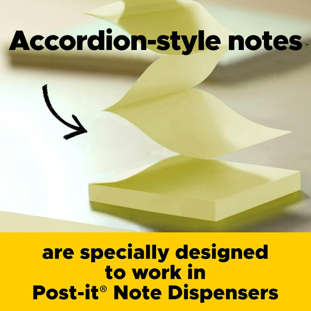 Post-it Note & Flag Dispenser, Black Base Clear Top, 1 Note Pad, 2 Flag Pad