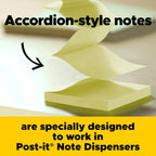 Post-it Note & Flag Dispenser, Black Base Clear Top, 1 Note Pad, 2 Flag Pad