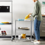Amazon Basics 3-Shelf Adjustable Heavy Duty Steel Wire Rack Storage Shelving - Image 2
