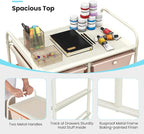 GLACER 10 Drawer Rolling Cart, Storage Cart - Image 5