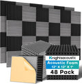 Knightsacoustic 48 Pack Sound Proof Foam Panels