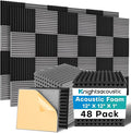 Knightsacoustic 48 Pack Sound Proof Foam Panels by Knightsacoustic