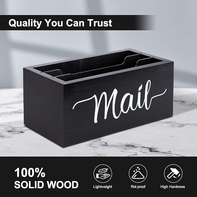Lucundm Desk Mail Organizer, Mail Organizer Countertop - Image 3