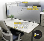 OBEX Clear Acrylic Desk Mounted Privacy Panel - Image 4