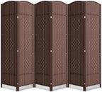 Cocosica 6 Panel Room Divider, 6Ft Folding Privacy Screen, Tall by cocosica