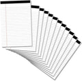 Legal Pads 5×8 Inch Notepad, 12 Pack Note Pads College Ruled Perforated Memo Pad by notepads