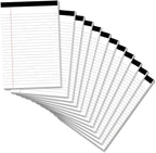 Legal Pads 5×8 Inch Notepad, 12 Pack Note Pads College Ruled Perforated Memo Pad by notepads