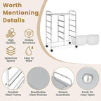 HAPPYGRILL 10-Drawer Rolling Storage Cart, Storage Organizer Cart - Image 3