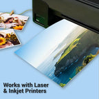 Cardstock 8.5 x 11, Thick Printer Paper 75 lb/200 gsm, 40 Sheets Cream Card - Image 5