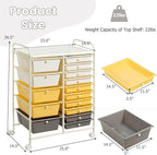 GLACER 15 Drawers Rolling Cart, Storage Cart - Image 3