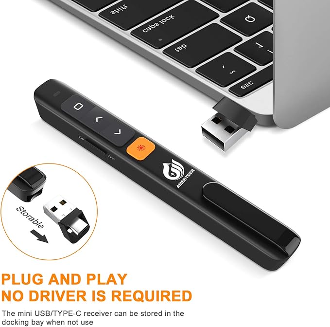 AMERTEER Wireless Presentation clicker - Image 4