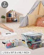 NUMIFUN Plastic Storage Bins - Image 8