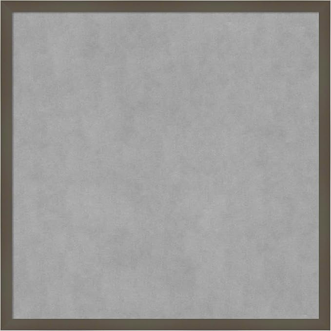 Amanti Art Grey Framed Magnetic Board 25x25 Medium Vision Board by AmantiArt