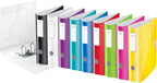 Leitz A4 Lever Arch File Active, White, Curved Spine 75mm Width, Elastic Fastening, Light polyfoam, Wow Range, 11060001