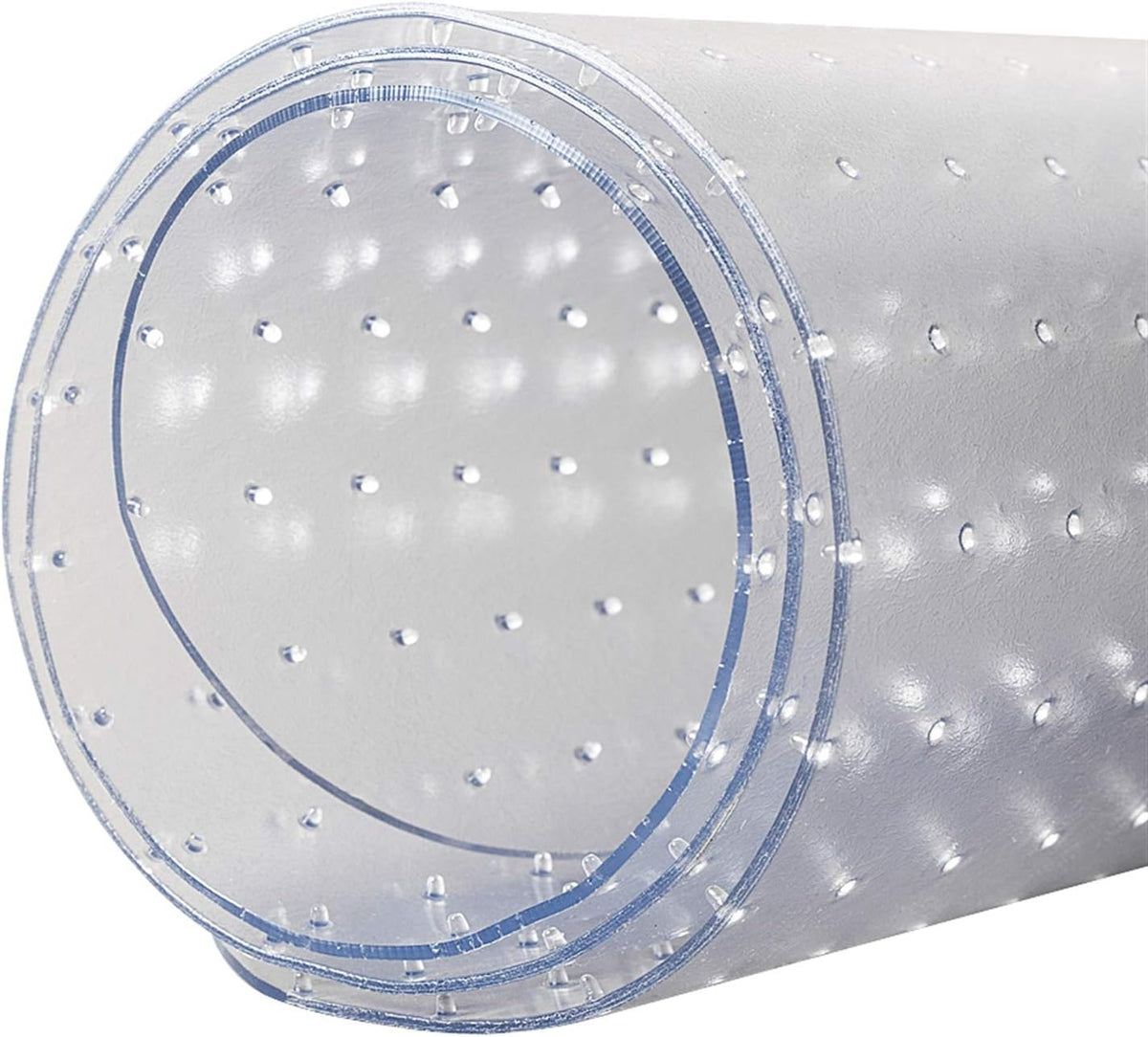 Transparent PVC Chair Mat with Lip for Carpet, 36"x48"