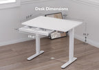 Claiks Standing Desk with Drawers, Stand Up Electric Standing Desk Adjustable - Image 3