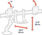 Ergotron – HX Dual Monitor Arm, VESA Desk Mount – - Image 4