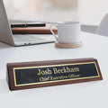 Business Wood Name Plate for Desk | Custom Desk Name Plate Personalized Gift