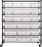 Seville Classics Heavy Duty NSF Bin Rack Solid Steel Wire Shelving Storage Unit - Image 7