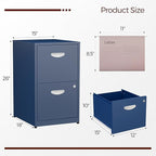 Kubohogar 2 Drawer File Cabinet - Image 3