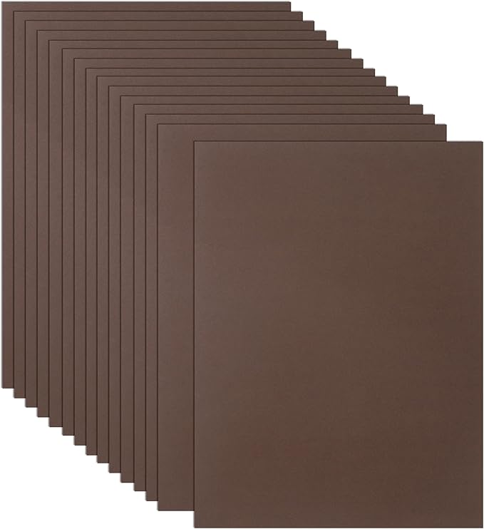 Guakicae 32 Sheets Coffee Cardstock 8.5 x 11 Printer Paper, 80lb Premium Dark by Guakicae