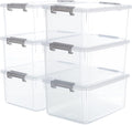 Citylife 6 Packs 17 QT Plastic Storage Bins by Unknown