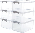Citylife 6 Packs 17 QT Plastic Storage Bins by Unknown